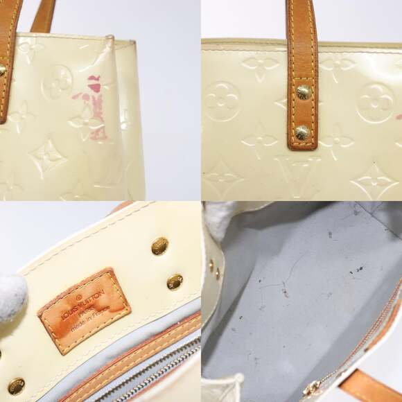 LOUIS VUITTON Monogram Vernis Reade PM Hand Bag Perle M91336 - Picture 11 of 12